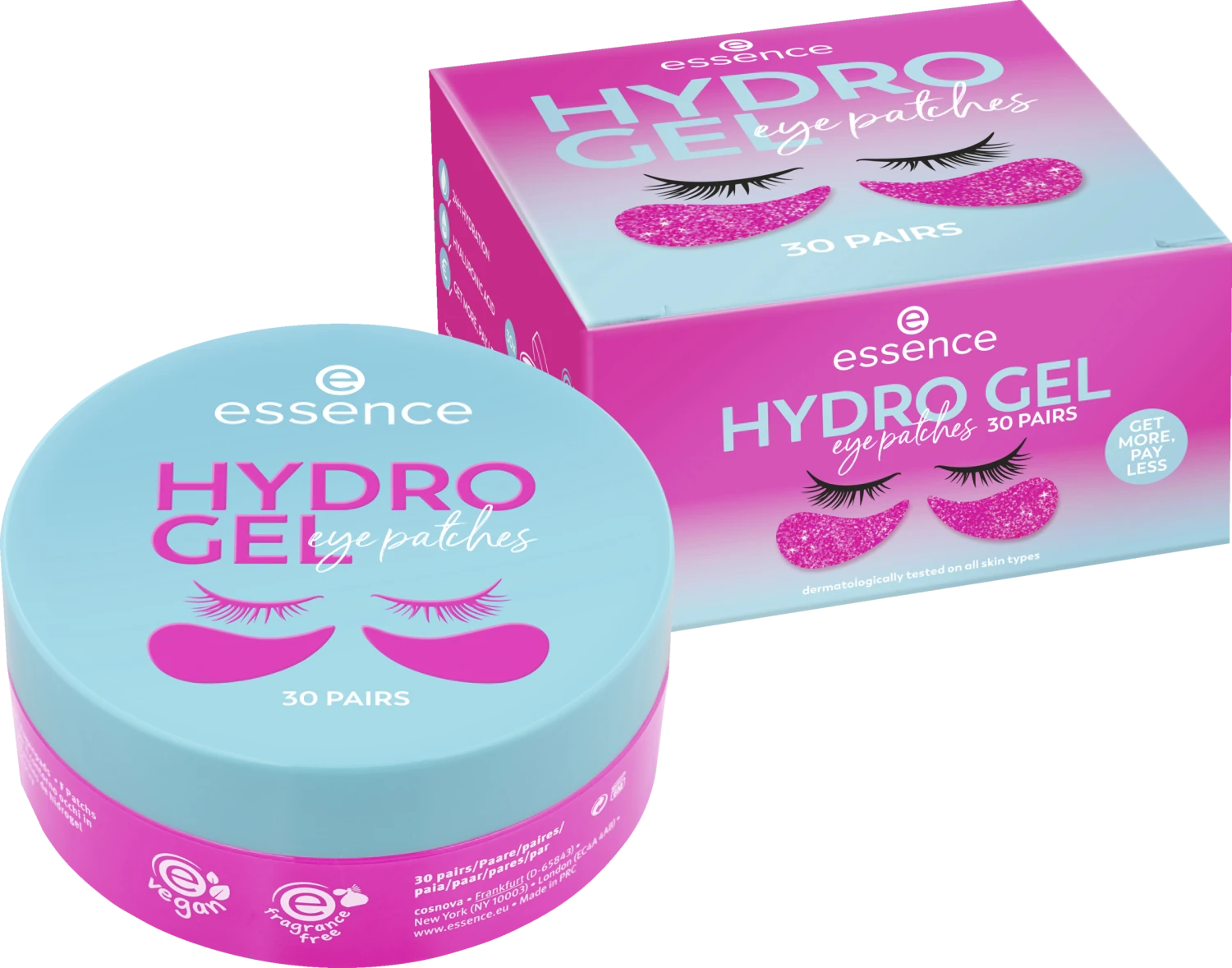 Essence HYDRO GEL Eye Patches 30 PAIRS 2 Essence HYDRO GEL Eye Patches 30 PAIRS – Bild 2