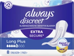 Always® Discreet Inkontinenz Long Plus -Exquisite Pflege MAM 10183227 SHOP IMAGE 1.8