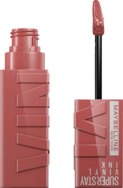 Maybelline New York Super Stay Vinyl Ink 15 Peachy + Color Sensational Shaping Lipliner 50 Dusty Rose -Exquisite Pflege MAM 10200310 SHOP IMAGE 1.4