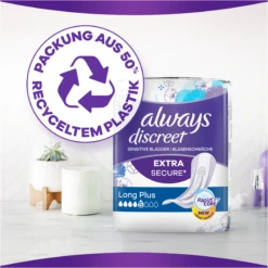 Always® Discreet Inkontinenz Long Plus -Exquisite Pflege MAM 10302500 SHOP IMAGE 1.6