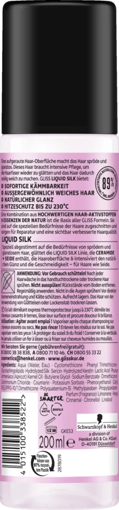 Liquid Silk Express-Repair-Spülung 3 Liquid Silk Express-Repair-Spülung -Exquisite Pflege MAM 10415814 SHOP IMAGE 1.4