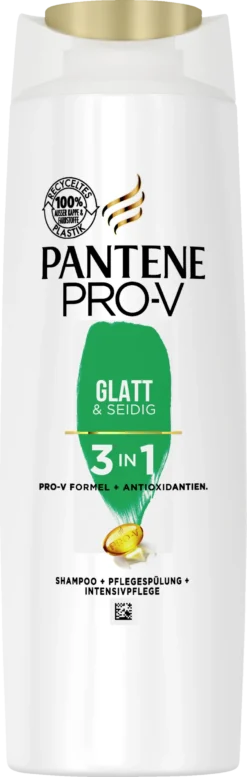 Glatt & Seidig 3 In 1Shampoo, Pflegespülung & Kur