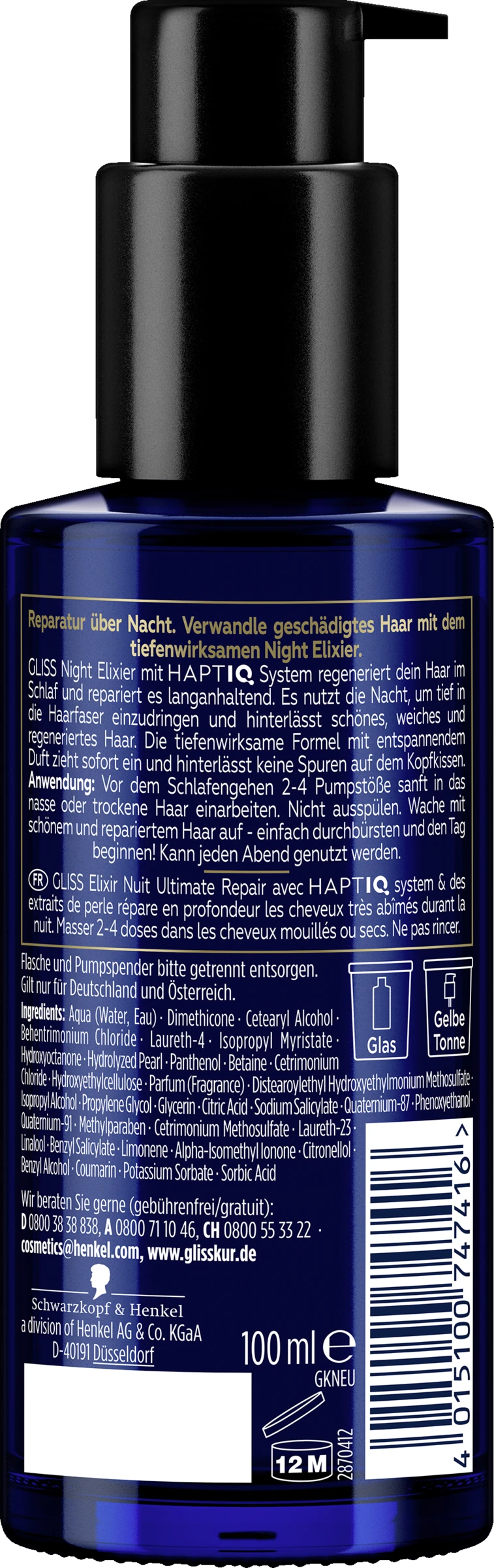 Schwarzkopf Night Elixir Ultimate Repair 2 Schwarzkopf Night Elixir Ultimate Repair – Bild 2