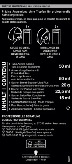 Syoss Professional Performance 13_5 Platin Aufheller 8 Syoss Professional Performance 13_5 Platin Aufheller -Exquisite Pflege MAM 5898267 SHOP IMAGE 1.5