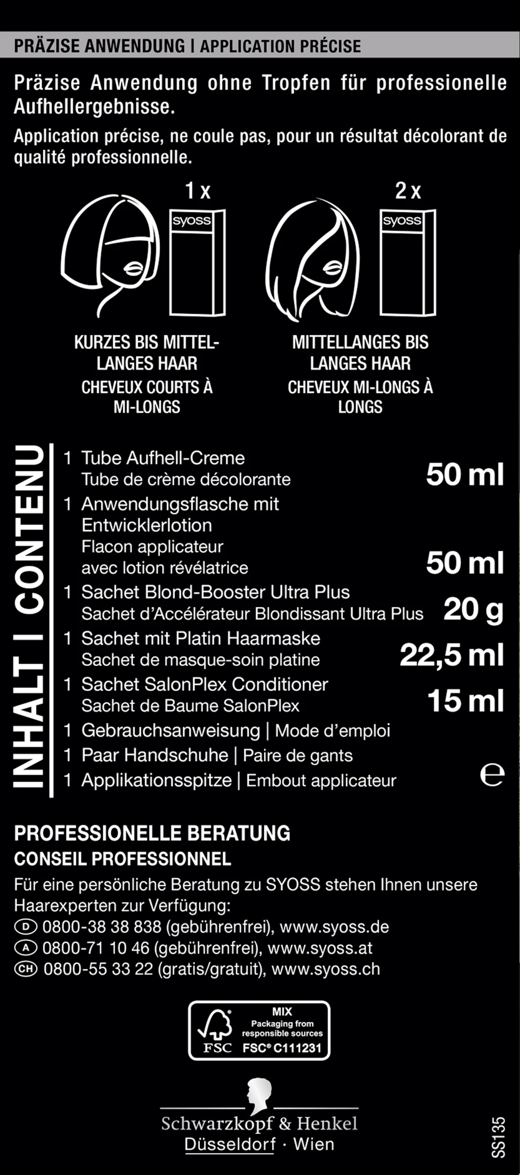 Syoss Professional Performance 13_5 Platin Aufheller 3 Syoss Professional Performance 13_5 Platin Aufheller – Bild 3