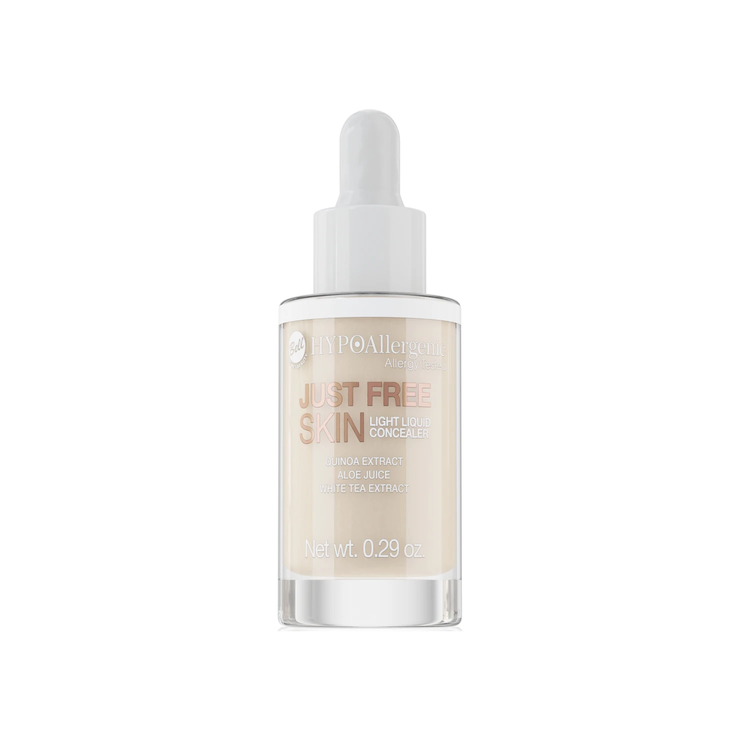 Just Free Skin Light Liquid Concealer 01 Ivory 1 Just Free Skin Light Liquid Concealer 01 Ivory