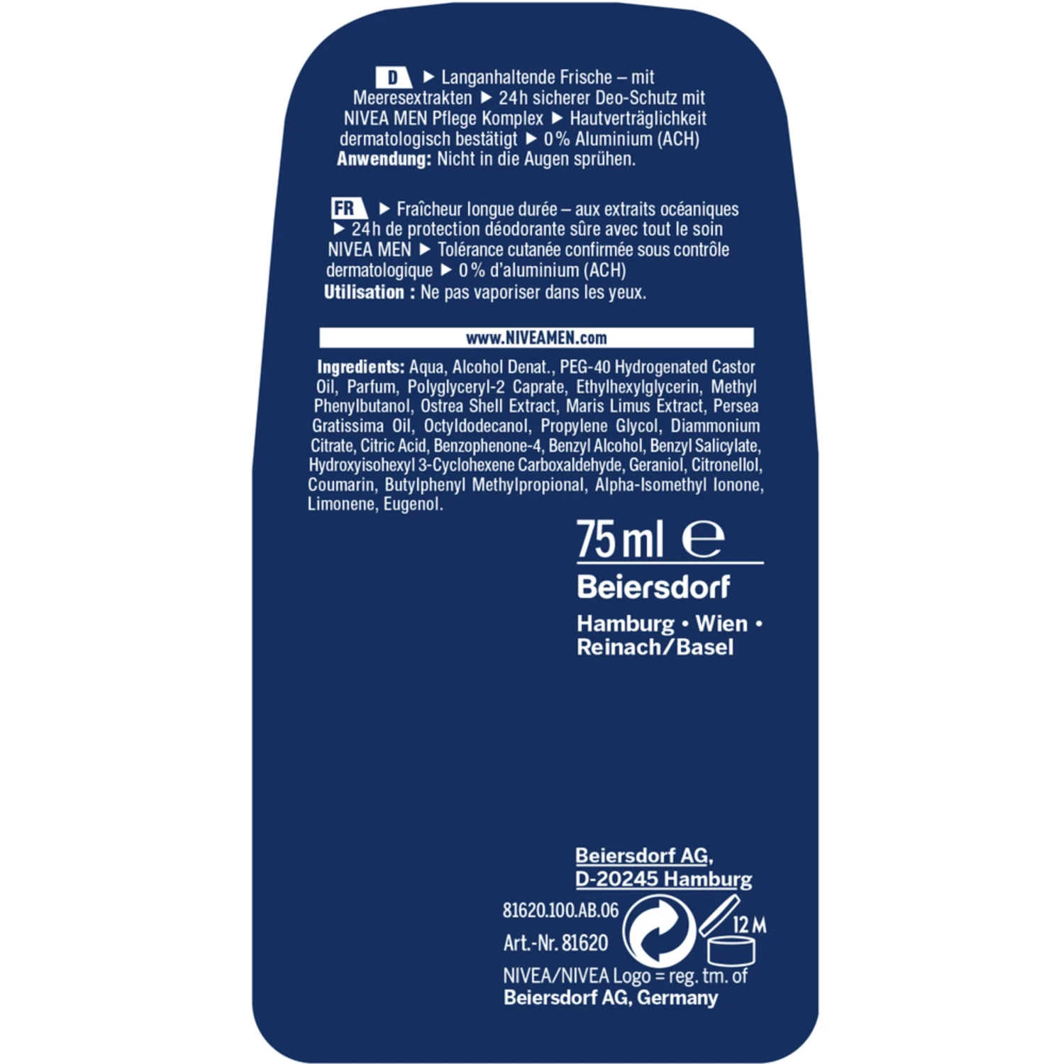 Deodorant Zerstäuber Fresh Active 2 Deodorant Zerstäuber Fresh Active – Bild 2