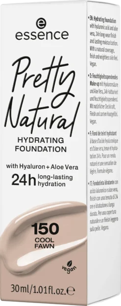Essence Pretty Natural Hydrating Foundation 150 Cool Fawn