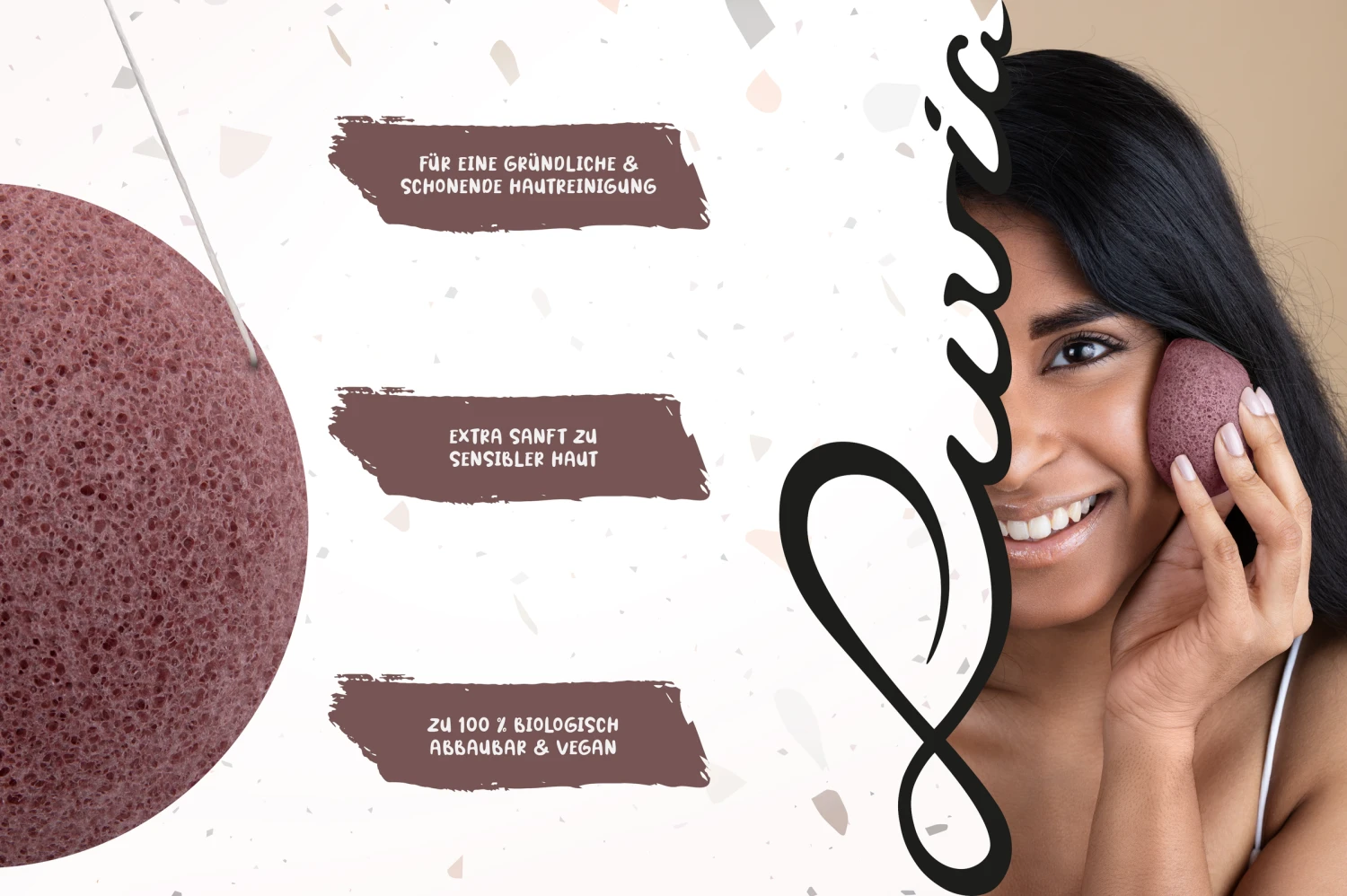 Konjac Schwamm - Set Red Clay 5 Konjac Schwamm - Set Red Clay – Bild 5