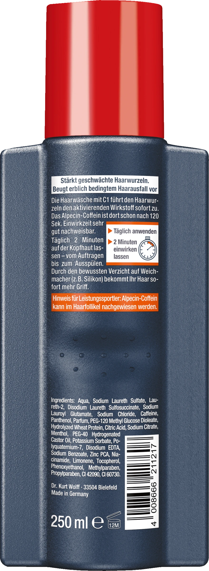 Coffein Shampoo C1 2 Coffein Shampoo C1 – Bild 2