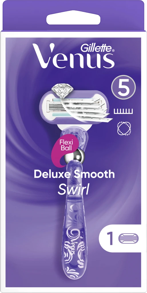Deluxe Smooth Swirl Rasierer Mit 1 Klinge 1 Deluxe Smooth Swirl Rasierer Mit 1 Klinge