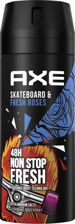 Axe Deo & Body Spray Skateboard & Fresh Roses