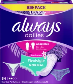 Always® Dailies Flexistyle Normal Fresh Scent Slipeinlagen Big Pack