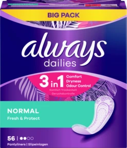 Always® Dailies 3in1 Normal Fresh & Protect Slipeinlagen Big Pack