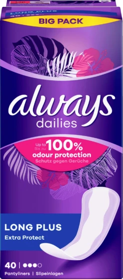 Always® Dailies Long Plus Extra Protect Slipeinlagen Big Pack