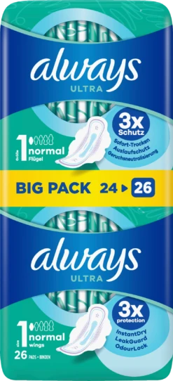 Always® Ultra Normal Binden Mit Flügeln Big Pack