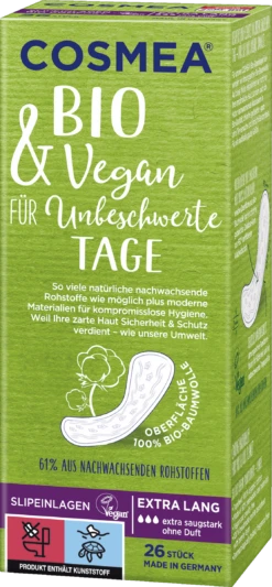 Bio Slipeinlagen Extra Lang