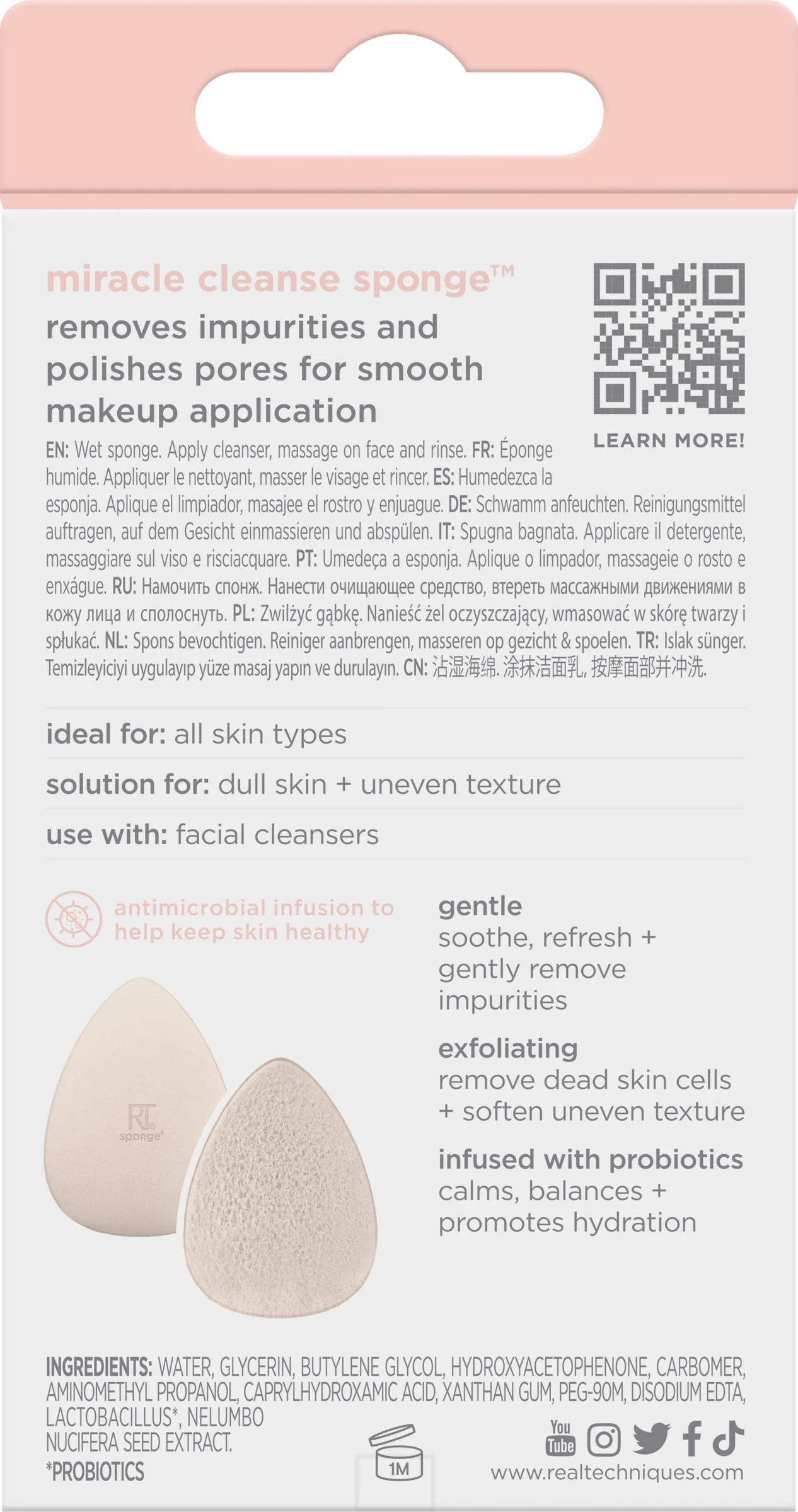 Real Techniques Miracle Cleanse Sponge 3 Real Techniques Miracle Cleanse Sponge – Bild 3