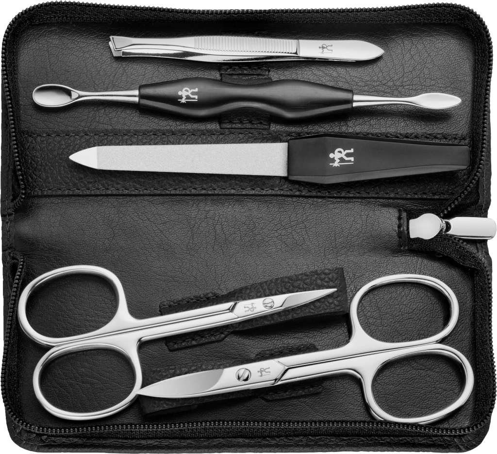 5-teiliges Maniküre Etui, Schwarz 2 5-teiliges Maniküre Etui, Schwarz – Bild 2