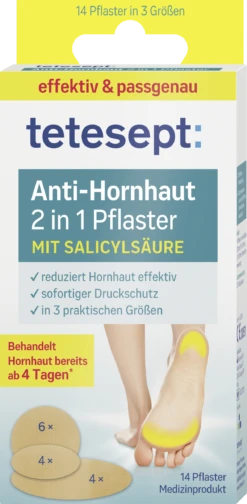 Anti-Hornhaut 2in1 Pflaster Mit Salicylsäure
