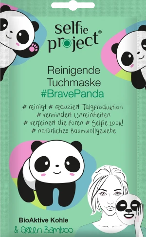 Reinigende Tuchmaske #BravePanda 1 Reinigende Tuchmaske #BravePanda
