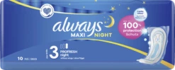 Always® Maxi Night PROFRESH Night Binden Ohne Flügel -Exquisite Pflege MAM 8306502 SHOP IMAGE 1.4