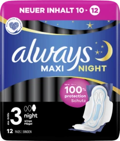 Always® Maxi Damenbinden Night Mit Flügeln