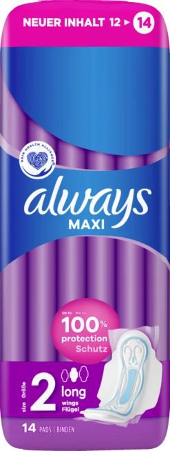 Always® Maxi Long Binden Mit Flügeln