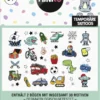 Temporäre Tattoos SET 02