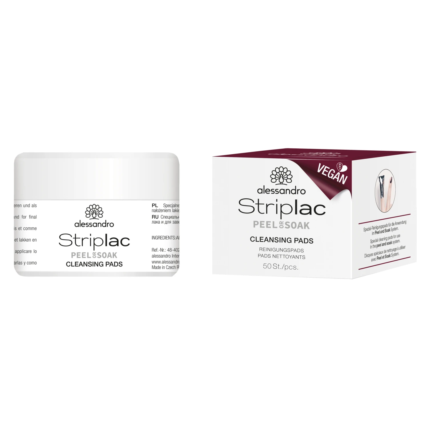 Alessandro STRIPLAC PEEL OR SOAK STRIPLAC REINIGUNGSPADS - VEGAN 3 Alessandro STRIPLAC PEEL OR SOAK STRIPLAC REINIGUNGSPADS - VEGAN – Bild 3