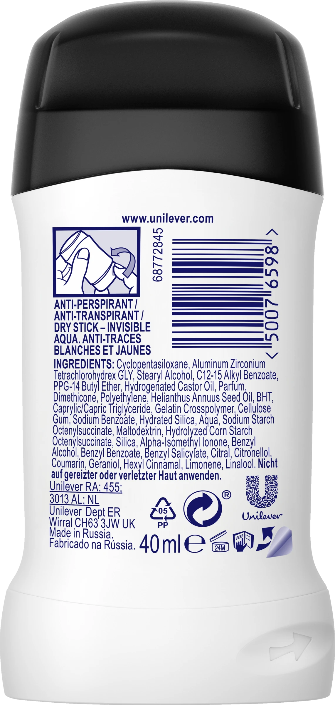 Deostick Invisible Aqua Anti-Transpirant 2 Deostick Invisible Aqua Anti-Transpirant – Bild 2