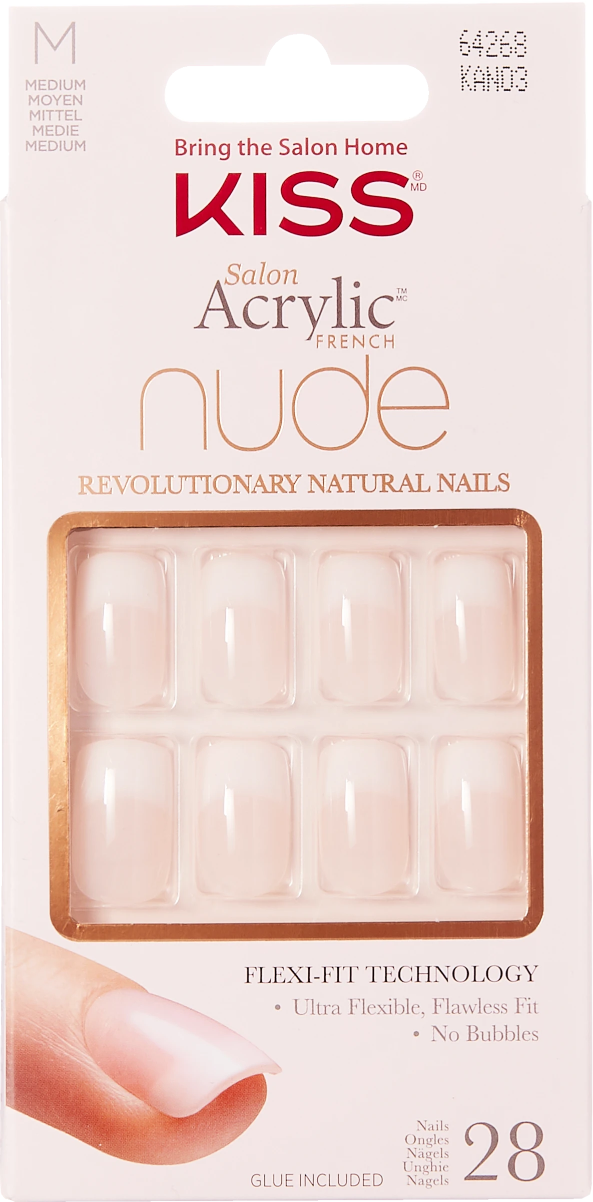 KISS Salon Acrylic Nude French Nails Selbstklebende Fingernägel Cashmere 1 KISS Salon Acrylic Nude French Nails Selbstklebende Fingernägel Cashmere