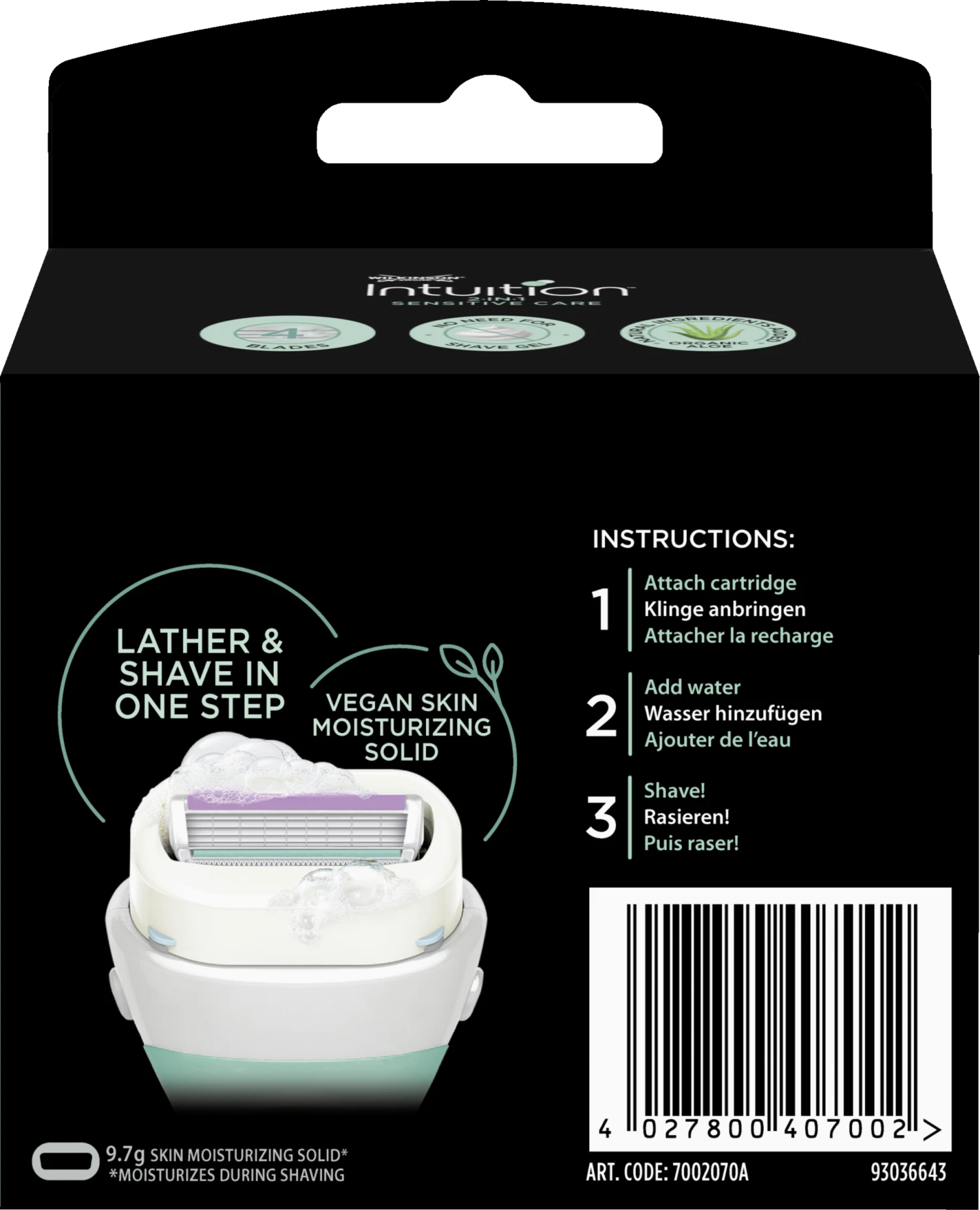 Intuition Sensitive Care Rasierklingen 2 Intuition Sensitive Care Rasierklingen – Bild 2