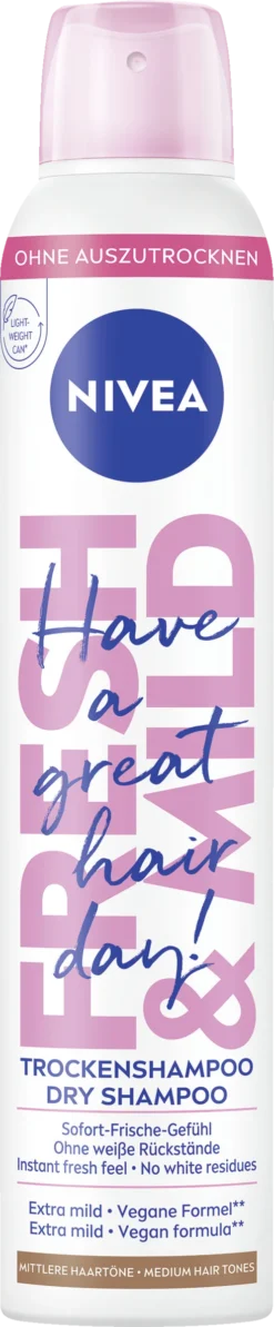 NIVEA Fresh & Mild Trockenshampoo Mittlere Haartöne