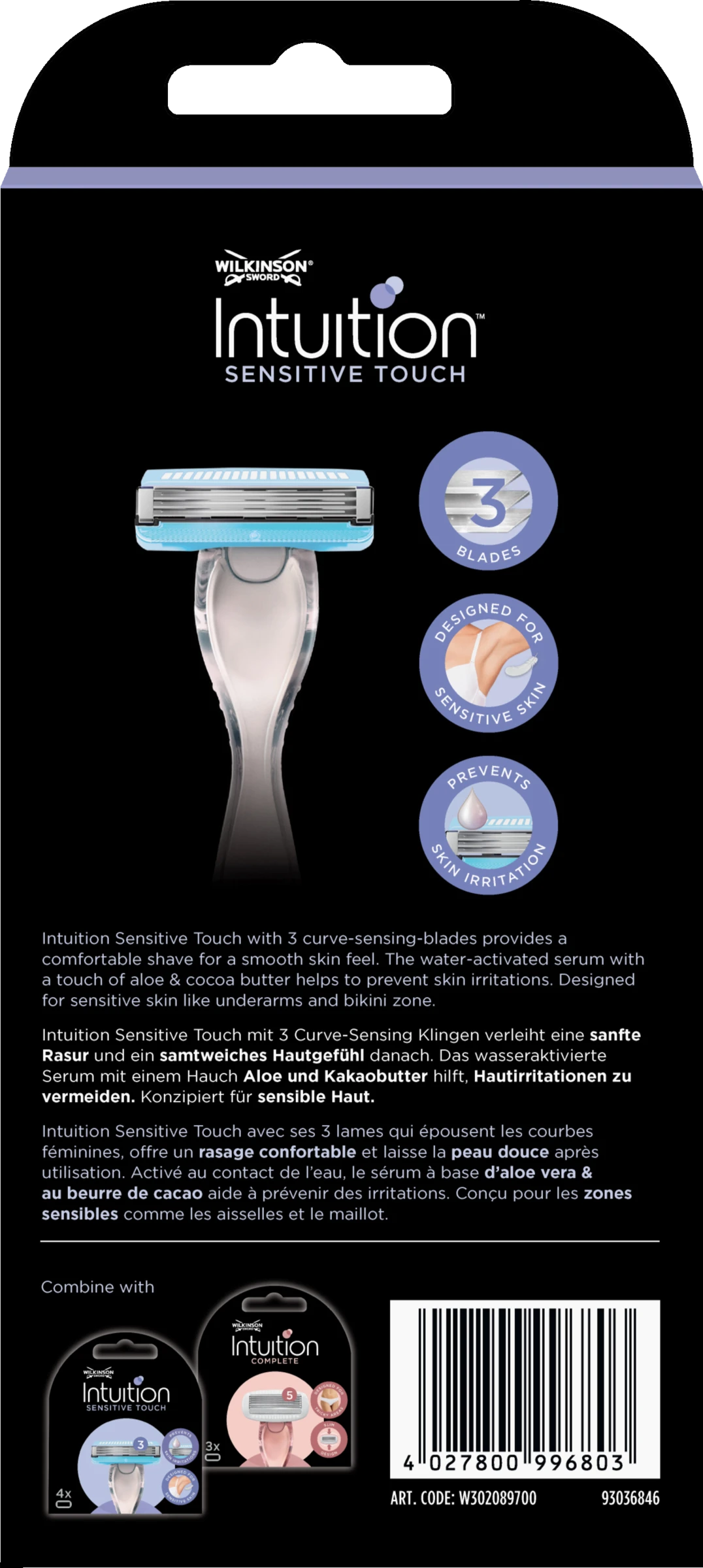 Intuition Sensitive Touch Rasierer 2 Intuition Sensitive Touch Rasierer – Bild 2