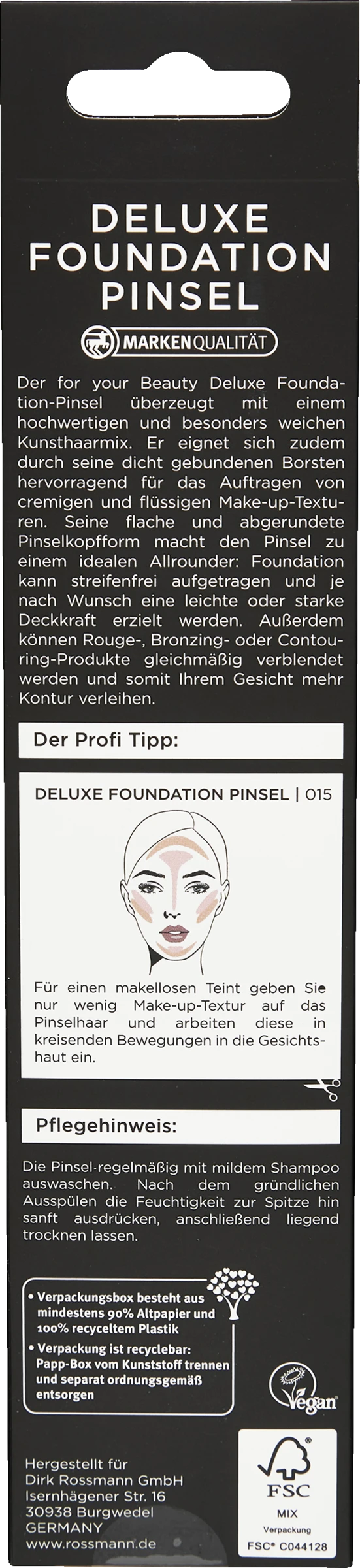 Professional Deluxe Foundation-Pinsel 015 2 Professional Deluxe Foundation-Pinsel 015 – Bild 2