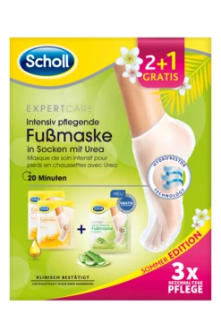 Scholl ExpertCare Intensiv Pflegende Fußmaske 3er Set Limited Edition