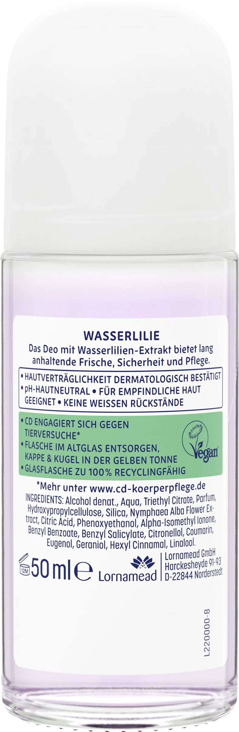 48h Deodorant Roll-On Wasserlilie 2 48h Deodorant Roll-On Wasserlilie – Bild 2