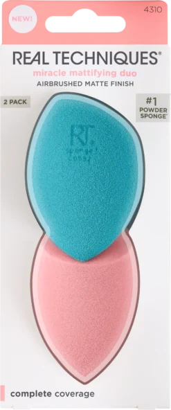 Real Techniques Miracle Powder Sponge + Miracle Airblend Sponge Duo