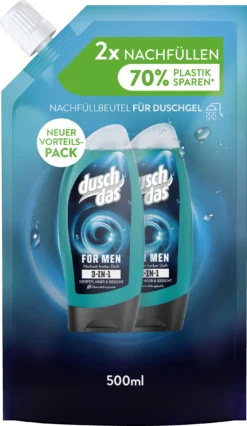 3-in-1 Duschgel & Shampoo For Men Nachfüllbeutel