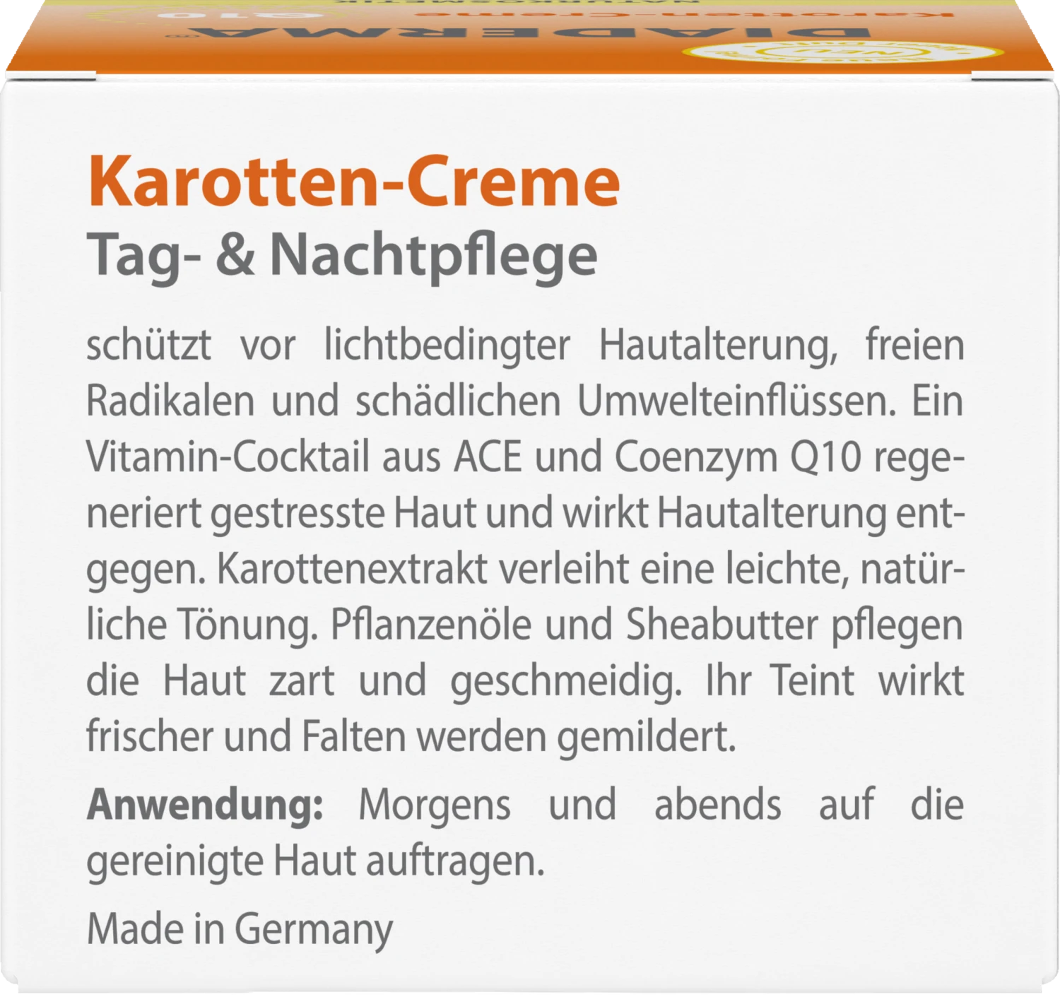 Karotten-Creme Q10 Tag- Und Nachpflege 4 Karotten-Creme Q10 Tag- Und Nachpflege – Bild 4