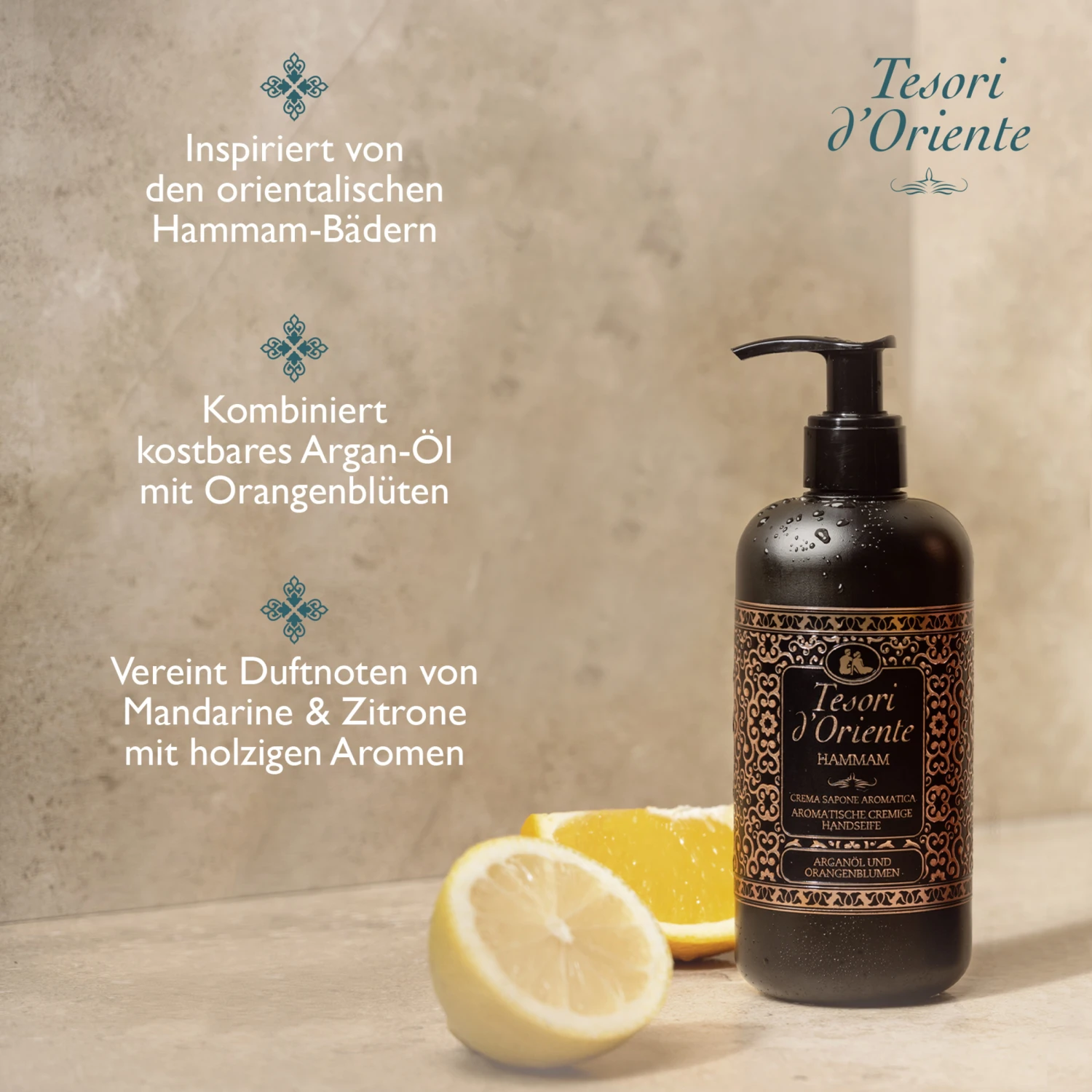 Aromatische Cremige Handseife HAMMAM Arganöl & Orangenblüte 3 Aromatische Cremige Handseife HAMMAM Arganöl & Orangenblüte – Bild 3