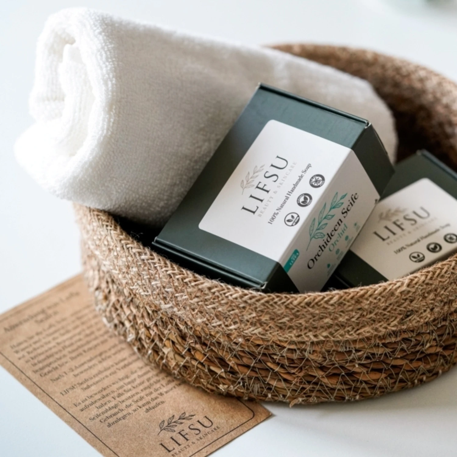 Olivenblatt Duschseife Mit Luffa 5 Olivenblatt Duschseife Mit Luffa – Bild 5