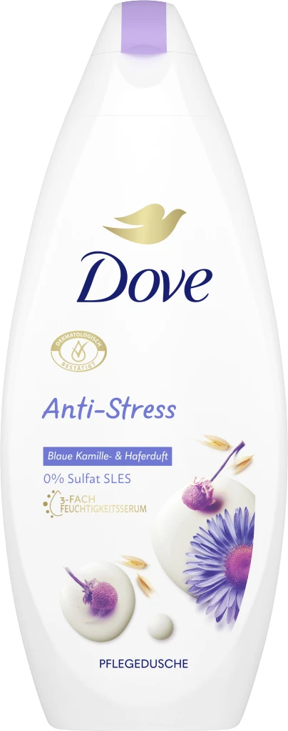 DOVE Pflegedusche Anti Stress Blaue Kamille- & Haferduft 1 DOVE Pflegedusche Anti Stress Blaue Kamille- & Haferduft