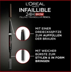 L’Oréal Paris Infaillible 24h Brow Filling Triangular Pencil 5.0 Light Brunette 8 L’Oréal Paris Infaillible 24h Brow Filling Triangular Pencil 5.0 Light Brunette -Exquisite Pflege MAM 9635892 SHOP IMAGE 1.6