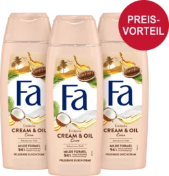 3er Vorteilsset Cream & Oil Cacao Pflegende Duschcreme