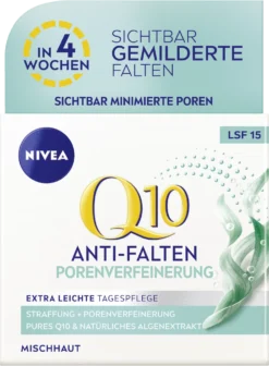 NIVEA Q10 Power Anti-Falten + Porenverfeinerung Tagespflege LSF 15