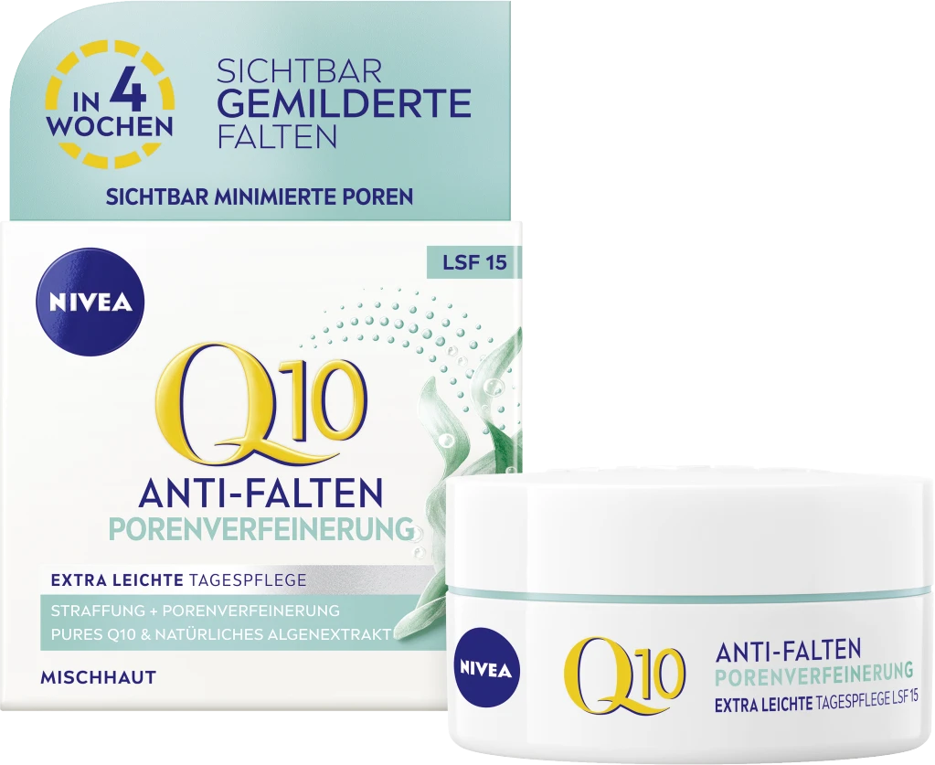 NIVEA Q10 Power Anti-Falten + Porenverfeinerung Tagespflege LSF 15 4 NIVEA Q10 Power Anti-Falten + Porenverfeinerung Tagespflege LSF 15 – Bild 4